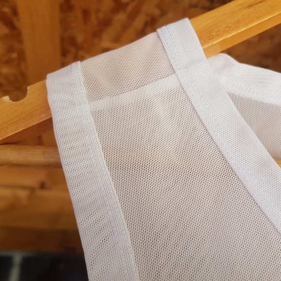 BuffBunny Sheer White Crop Top • XS - Picture 8 of 10